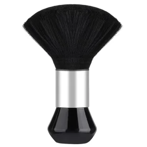 Black Hairdressing Neck Hair Cleaning Duster Hair Cutting Brush Barbershop Accessories 13.5cm Plastic Handle