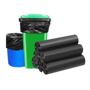 Black Large Size Disposable Garbage Bag Roll Trash Plastic Garbage Bag PE Trash Bag Heavy Duty Garbage Bags