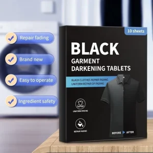 Black Laundry Tablets for Color Protection and Dye Prevention