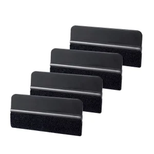 Black Micro Squeegee Vinyl Wrap Car Window Film Tinting Tool Plastic Squeegee With Felt