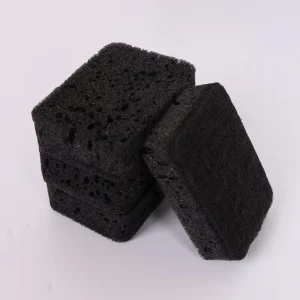 Black Seaweed Dishwashing Sponge Scouring Pad for Kitchen Cleaning