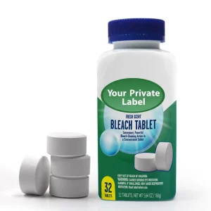 Bleach Tablets for White Clothing and Household Surface Cleaning