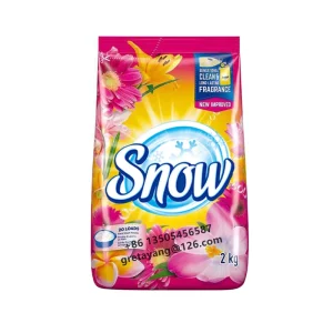 Blue Color Washing Powder Detergent Laundry Soap Powder Design Packing Daily Household Cleaning Products