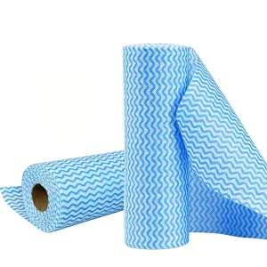 Blue Disposable Absorbent ABS Kitchen Cleaning Rolls for Dish Cleaning and Car Wash