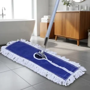 Blue Dust Mop 360 Swivel CE Certified Aluminum Handle for Hotel Mall Hospital Floor Maintenance