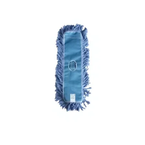 Blue Polyester Cloth Dust Mop Head Non-Fading Cotton Yarn Flat Mop Refill High-Absorbency Commercial Cleaning Pad