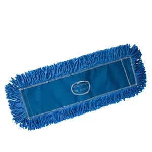 Blue Reusable Wet Dry Microfiber Dust Mop Pad Replacement for Home Commercial and Industrial Use