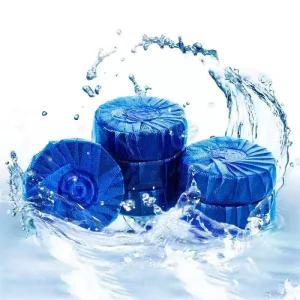 Blue Solid Flush Block Toilet Bowl Tablet Cleaner Bleach for Bathroom Detergent Use