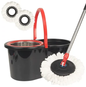Blue Steel Basket Mop Barrel Set God Mop Double drive Hand Pressure Rotating Mopa Barrel Floor Cleaning Homettler Helper