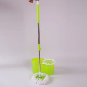 Blue Wet and Dry Rotating Mop with Round Bucket and Automatic Dehydration