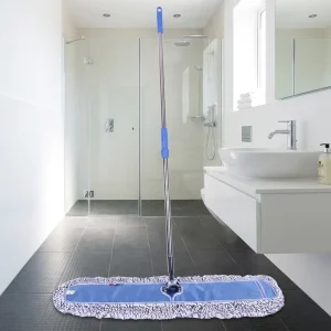 Blue and White Blended Yarn Dust Mop for Hotel and Property Cleaning