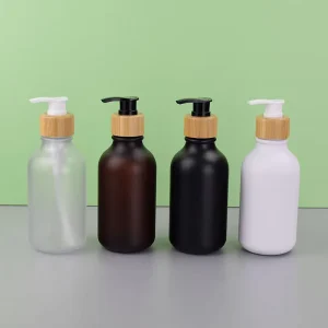 Boston PET Frosted Black White 300ml Plastic Bottles Hand Sanitizer Dispenser Cosmetic Lotion Shampoo Pump Sprayer Screen
