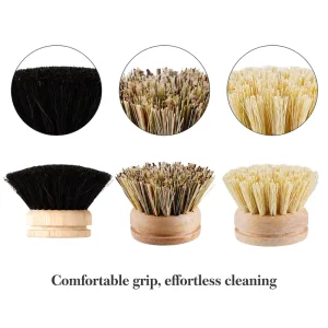 Bottle Cleaning Brush Wooden Handle Pot and Dish Brush