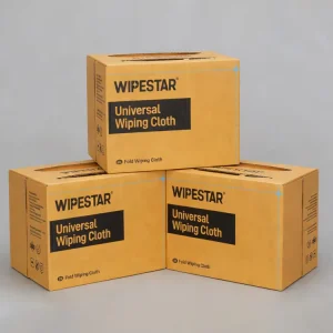 Boxed Industrial Wipes 65gsm White PP Wood Pulp Non Woven Cleaning Cloth for Power Generation Equipment Maintenance