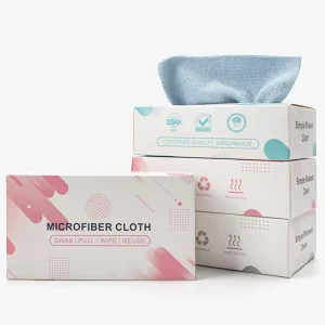Boxed Pull-Out Disposable Microfiber Kitchen Cleaning Cloths
