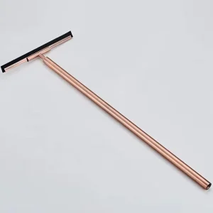 Brass Handle Rubber Glass Squeegee Rose Gold Handle Window Squeegee and Shower Squeegee
