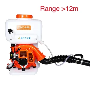 BraveBear BHMD3WF 808 Gas Powered Backpack Mist Duster Sprayer 42.7CC 2 Stroke Engine 14L 20L 1.25KW 12m Spray Range