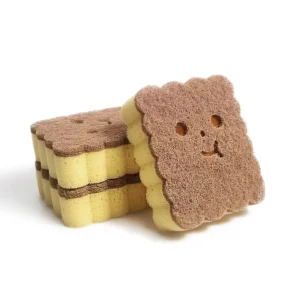 Bread-Shaped Dishwashing Cleaning Sponge Scrubber Scouring Pad