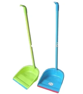 Bristle Broom Head with Plastic Dustpan