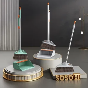 Broom and Dustpan Dustpan Broom Set with Upgrade Combo and Extendable Long Handle
