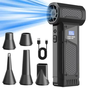 Brushless Turbo Fan Air Duster Handheld Portable Cleaning Tool