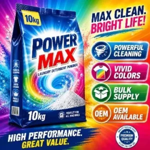 Bulk 10kg Laundry Detergent Powder Offers Powerful Stain Removal Long Lasting Fragrance Flexible OEM ODM Private Label