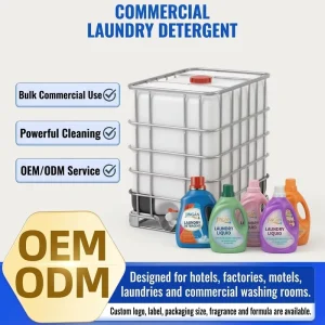 Bulk Concentrated Liquid Laundry Detergent OEM ODM Manufacturer Powerful Stain Removal for Hotel Commercial Laundry Factory