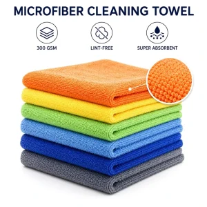 Bulk Custom Size Non Stick Oil Microfiber Kitchen Cleaning Towel Reusable Washable Cloth for Restaurant Kitchen