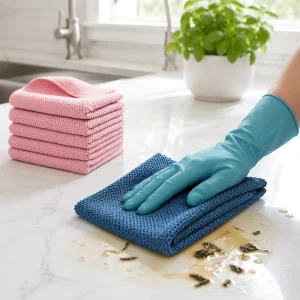 Bulk Dish Cloths Thick Kitchen Cleaning Rag Non Stick Oil Household Microfiber Cleaning Towel