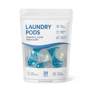 Bulk Eco Friendly Biodegradable High Efficiency Low Foam Concentrated Laundry Detergent Pods Anti Bacterial Color Protector