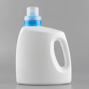 Bulk Empty HDPE 2L Fabric Softener Bottle 2000ML Liquid Soap Detergent Bottle Washing Liquid Bottle with Drain Back Spout