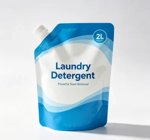 Bulk Flexible Plastic Spout Pouch Resealable Anti Leak Laminated Packaging for Liquid Soap Concentrated Laundry