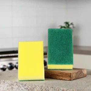 Bulk Green Scouring Pad Sponge Dishwasher Dish Washing Scrub Pad Scourer for Kitchen Cleaning