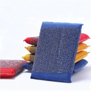 Bulk Kitchen Scouring Pad stainless Steel Wire Sponge Scourer