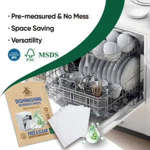 Bulk Order Plastic free Effective Home Kitchen [Dishwasher Detergent Sheets