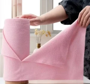 Bulk Perforated Microfiber Roll Tear Off Hand Washable Non Stick Oil Reusable Kitchen Dish Rags Multi Color Cleaning Cloth