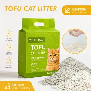 Bulk Pet Supplies Multi Scent Strip Shaped Biodegradable Deodorizing Tofu Cat Litter for Multi Cat Household