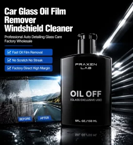 Bulk Supply Powerful Glass Oil Film Remover Streak Free Clear Vision Windshield Cleaner 150mL Fraxen Lab FL 7 Car Cleaning