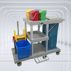 C-7 Factory Multurpose Cleaning Cart With Wringer Trolley for Hotel Hospital Property Janitor Cleaning Carts