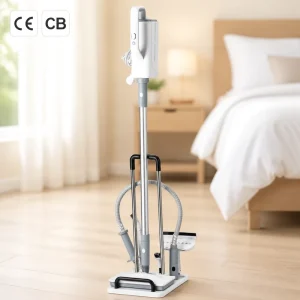 CE 8-in-1 High Temperature Electric Vacuum Spray Mop with Washable Pads for Hardwood Floors