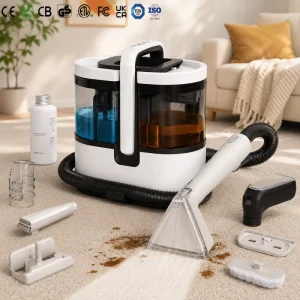 CE CB Multifunction Wet-Dry Spray Steam Cleaner for Carpet Sofa Tile and Grout