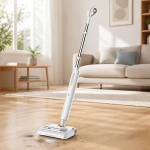 CE Certified 1300W 2 in 1 Vacuum Steam Mop 20s Fast Heat Chemical Free High Pressure Deep Clean Floor Home Hotel OEM