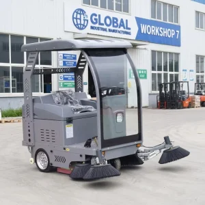 CE-Certified Electric Ride-On Street Sweeper Truck for Warehouses and Roads