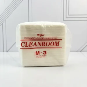 CE ISO Certified M-3 Plain 100% Polyester Multi-Use Industrial Cleanroom Wiper
