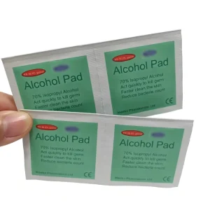 CE and ISO Certified Medical Disposable 75% Isopropyl Alcohol Pad Wipes for Disinfection Use