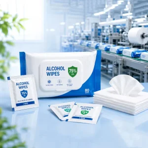 CE&ISO Certified Disposable 75% Isopropyl Alcohol Wipes for Disinfection Use
