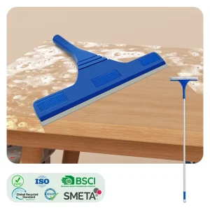 CLEANHOME 2 in 1 Plastic Handle Squeegees for Car Cleaning Long Detachable Window Squeegee with Eco Friendly Durable Design