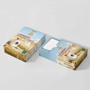 COMMIGLOW No PVA Bio Based Ingredients Eco Liquidless Soap Ultra Concentrated Deodorizing Laundry Detergent Sheets