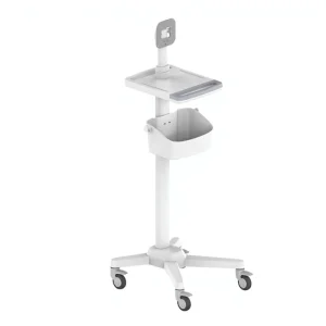 CORITON RS008 Aluminum Alloy Mobile Workstation Laptop Cart Medical Trolley for Hospital Use Commercial Furniture Modern Design