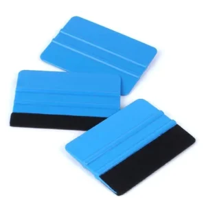 Car Decals Squeegee Vinyl Wrapping Spatula Edge with Scratch-free Suede Felt Window Film Lights Film Scraper Tool